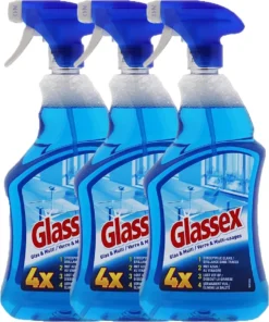 3 X Glassex Spray - Glas & Oppervlaktespray - Oppervlakte Spray - 3 X 750ml