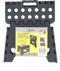 Opvouwbare Kruk - Keukentrap - Zwart -Schoonmaakartikelen Winkel 1010x1200