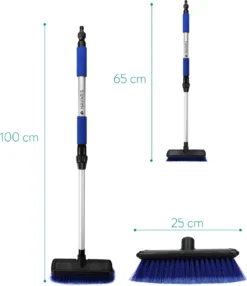 Navaris Telescopische Autowasborstel - Watergevoerde Wasborstel Voor Auto's En Ramen Met Uitschuifbare Lange Handgreep En Zachte Haren - Blauw -Schoonmaakartikelen Winkel 1037x1200 1