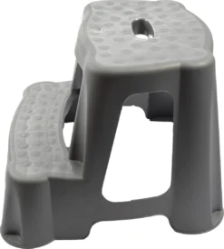 Grijs Kinderkrukje/opstapje Met 2 Treden 35 Cm - Keuken/badkamer Krukjes/opstapjes Voor Kinderen -Schoonmaakartikelen Winkel 1081x1200
