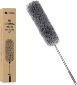 ForDig Telescopische Plumeau Microvezel - Duster Met Telescoopsteel Uitschuifbaar Tot 250 Cm - Wasbaar - 360 Graden Draaibaar