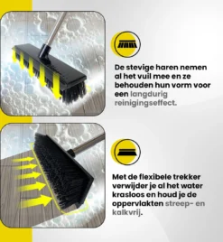 Schrobbezem Zwart Luiwagen Met Steel 120cm - Tuinbezem Straatbezem - Schoonmaak Schrobber Kunststof Harde Bezem - Schrobborstel En Schuurborstel -Schoonmaakartikelen Winkel 1104x1200 1