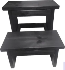 KEUKENTRAPJE-STEIGERHOUT-ZWART