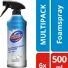 Glorix Hygiënische Badkamer Foamspray - 6 X 500 Ml - Voordeelverpakking