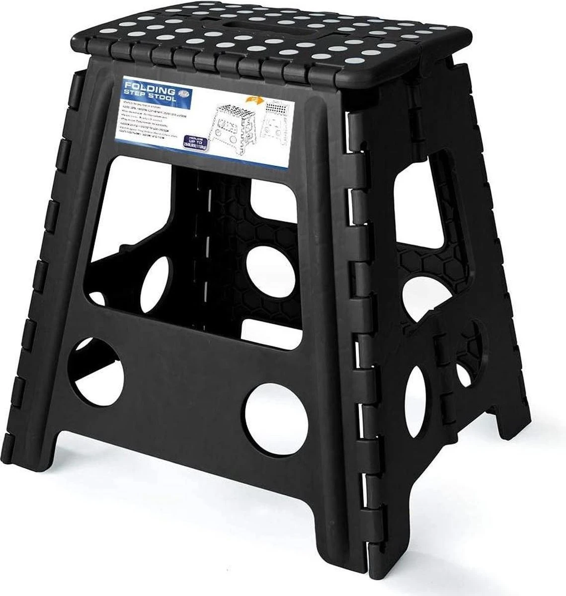 Buxibo - Kruk - Krukje - Keukentrap - Keukentrapje - Opvouwbaar Trapje - Keuken/Badkamer/Schuur Trapje - 29 X 24 X 40cm 1 Buxibo - Kruk - Krukje - Keukentrap - Keukentrapje - Opvouwbaar Trapje - Keuken/Badkamer/Schuur Trapje - 29 X 24 X 40cm