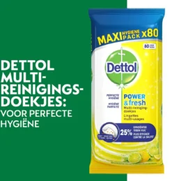 Dettol - 320 Schoonmaakdoekjes Power & Fresh - Citrus 2x80 - Oceanfris 2x80 -Schoonmaakartikelen Winkel 1146x1200 1