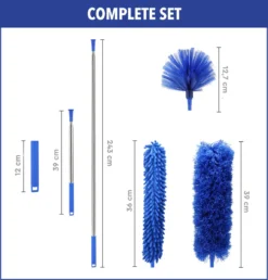 Telescopische Plumeau – Uitschuifbaar – Microvezel – Set Van 3 Opzetstukken – Stoffer – Ragebol -Schoonmaakartikelen Winkel 1147x1200 1