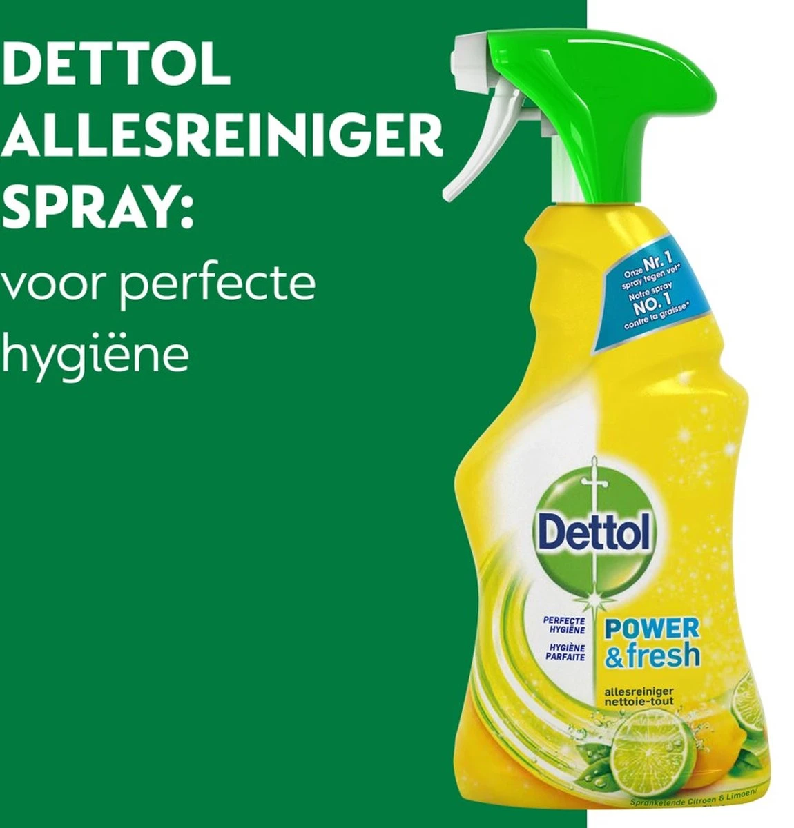Dettol - Power & Fresh - Allesreinger Spray - Citrus - 6 X 500 Ml 5 Dettol - Power & Fresh - Allesreinger Spray - Citrus - 6 X 500 Ml - Afbeelding 5