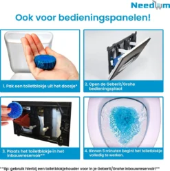 Needum ® Toiletblokjes Voor Inbouwreservoirs – WC-blokjes – Toiletblokken In Een Voordeelverpakking – 30 Stuks 16 Needum ® Toiletblokjes Voor Inbouwreservoirs – WC-blokjes – Toiletblokken In Een Voordeelverpakking – 30 Stuks -Schoonmaakartikelen Winkel 1190x1200 10