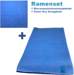 Clean Dry Ramenset Raamdoeken Microvezel Glasdoeken Droogdoek Ramen Origineel