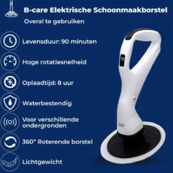 B-care Elektrische Schoonmaakborstel - 4 Opzetstukken - Wasborstel - Poetsmachine - Schrobborstel - Handborstel - Werkborstel - Schrobber - Boorborstel - Schoonmaakmiddelen - Reinigingsborstel -Schoonmaakartikelen Winkel 1196x1200 2