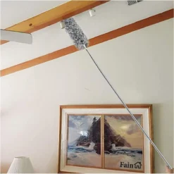 Fain® Plumeau Met Telescoopsteel – Grijs – 80 Tot 240 Cm - Uitschuifbaar – Wasbaar - Flexibel 360° Draaibaar – Duster - Microvezel Ragebol -Schoonmaakartikelen Winkel 1198x1200 1