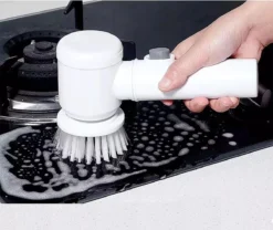 Apeiron Elektrische Schoonmaakborstel - Poetsmachine - Poliermachine - Schrobborstel - Handborstel - Werkborstel - Schrobber - Boorborstel - Wasborstel - Schoonmaakmiddelen - Reinigingsborstel - 3 Opzetstukken -Schoonmaakartikelen Winkel 1200x1009