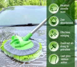 Merkloos Professionele Telescopische Wasborstel + Tonova Pen - Auto Schoonmaakborstel - Anti Slip - Auto, Caravan & Camper - Uitschuifbaar - Groen -Schoonmaakartikelen Winkel 1200x1042