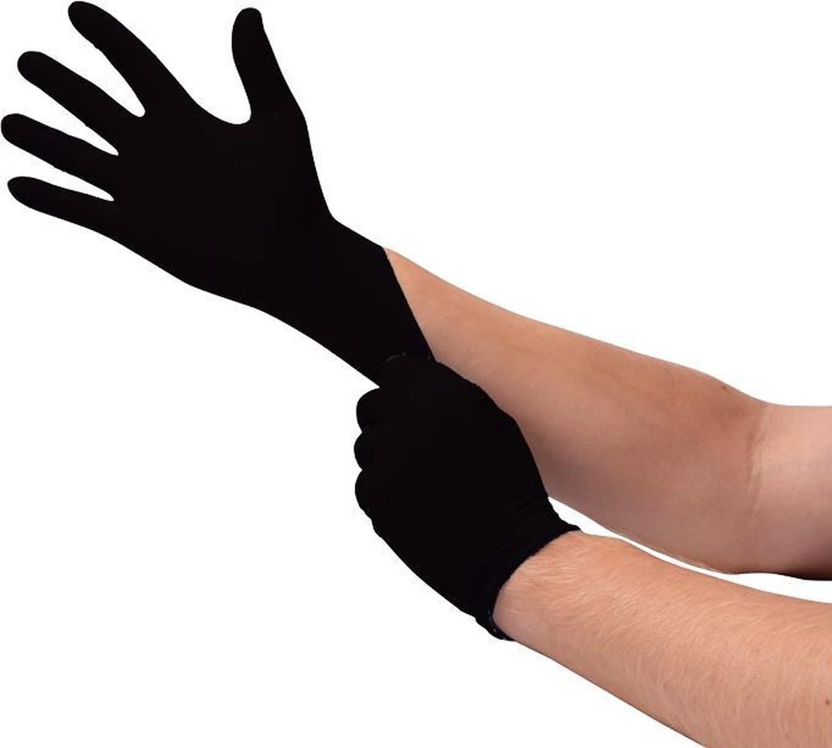 Handschoenen Wegwerp Nitril - Latex Vrij - Ongepoederd - Zwart - Maat XL - 100 Stuks 3 Handschoenen Wegwerp Nitril - Latex Vrij - Ongepoederd - Zwart - Maat XL - 100 Stuks - Afbeelding 3