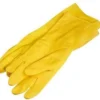 Multy Luxe Huishoudhandschoenen Maat L - Natuurlatex Met Kantoenen Vlokvoering - Anti Slip - Rubberen Handschoenen - Waterdicht - Natuurlijk Latex - Maat L