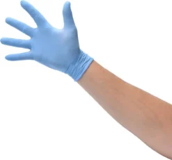 100x Nitril (Nitrile) Wegwerp Handschoenen - Blauw - Latex Vrij - Ongepoederd - Maat L -Schoonmaakartikelen Winkel 1200x1115