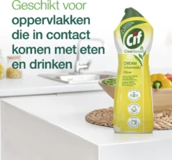 Cif CleanBoost Cream Citroen Schuurmiddel - 8 X 750 Ml - Voordeelverpakking -Schoonmaakartikelen Winkel 1200x1118 2