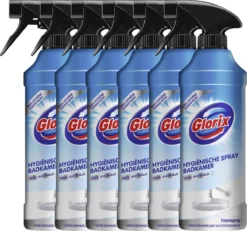Glorix Hygiënische Badkamer Foamspray - 6 X 500 Ml - Voordeelverpakking -Schoonmaakartikelen Winkel 1200x1124