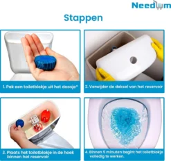 Needum ® Toiletblokjes Voor Inbouwreservoirs – WC-blokjes – Toiletblokken In Een Voordeelverpakking – 30 Stuks 15 Needum ® Toiletblokjes Voor Inbouwreservoirs – WC-blokjes – Toiletblokken In Een Voordeelverpakking – 30 Stuks -Schoonmaakartikelen Winkel 1200x1129 3