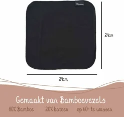 Bamboozy Vaatdoekjes Zwart 3 Stuks Herbruikbaar Keukenpapier Unpaper Towel Bamboevezels Plasticvrij -Schoonmaakartikelen Winkel 1200x1130 2
