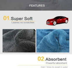 Droogdoek Auto - Watermagneet - Microvezel - Doek - 45 X 38 Cm - Blauw - Super Zacht! -Schoonmaakartikelen Winkel 1200x1137 4