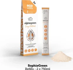 SophieGreen Voorjaarspakket; Allesreiniger + Keukenreiniger - 2x 750ml + Navullingen + Sopje Allesreiniger 100g -Schoonmaakartikelen Winkel 1200x1142 2