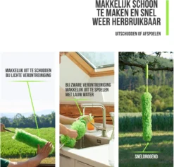 Strex Telescopische Plumeau Met Telescoopsteel - 60 Tot 140 Cm - Uitschuifbaar - Wasbaar - Flexibel 360° Draaibaar - Microvezel Ragebol -Schoonmaakartikelen Winkel 1200x1146