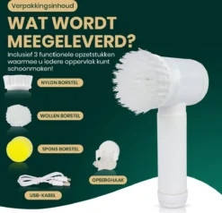 Apeiron Elektrische Schoonmaakborstel - Poetsmachine - Poliermachine - Schrobborstel - Handborstel - Werkborstel - Schrobber - Boorborstel - Wasborstel - Schoonmaakmiddelen - Reinigingsborstel - 3 Opzetstukken -Schoonmaakartikelen Winkel 1200x1156 3