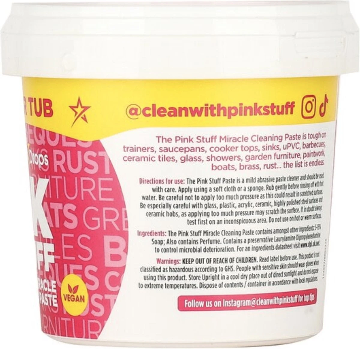 Stardrops The Pink Stuff The Pink Stuff Cleaning Paste 850 G 2 Stardrops The Pink Stuff The Pink Stuff Cleaning Paste 850 G - Afbeelding 2