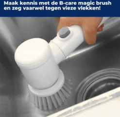 B-care Magic Brush - Elektrische Multifunctionele Schoonmaakborstel - 7 Opzetstukken - Wasborstel - Poetsmachine - Schrobborstel - Handborstel - Werkborstel - Schrobber - Boorborstel - Reinigingsborstel -Schoonmaakartikelen Winkel 1200x1170 1