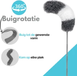 VAIVE Plumeau Uitschuifbaar - Stoffer - Duster - Ragebol Met Telescoopsteel -Schoonmaakartikelen Winkel 1200x1179