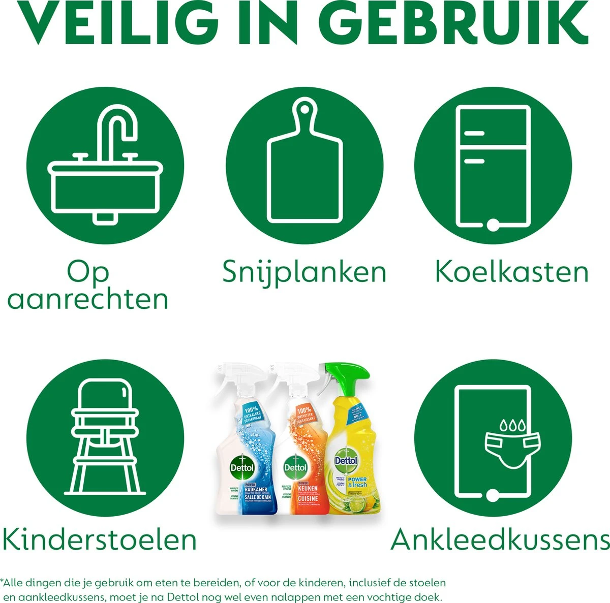 Dettol - 1,5L Allesreiniger Spray Power & Fresh - Badkamer 1x500 Ml Keuken 1x500ml Citrus 1x500ml - Voordeelverpakking 2 Dettol - 1,5L Allesreiniger Spray Power & Fresh - Badkamer 1x500 Ml Keuken 1x500ml Citrus 1x500ml - Voordeelverpakking - Afbeelding 2