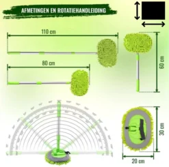 Merkloos Professionele Telescopische Wasborstel + Tonova Pen - Auto Schoonmaakborstel - Anti Slip - Auto, Caravan & Camper - Uitschuifbaar - Groen -Schoonmaakartikelen Winkel 1200x1190