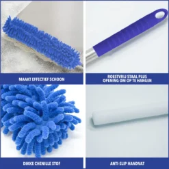 Telescopische Plumeau – Uitschuifbaar – Microvezel – Set Van 3 Opzetstukken – Stoffer – Ragebol -Schoonmaakartikelen Winkel 1200x1199