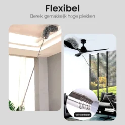 Plumeau Uitschuifbaar Tot 280cm - RVS - Telescopisch - Plumeau Met Telescoopsteel - 360° Flexibel 15 Plumeau Uitschuifbaar Tot 280cm - RVS - Telescopisch - Plumeau Met Telescoopsteel - 360° Flexibel -Schoonmaakartikelen Winkel 1200x1200 100