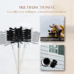 Waay Lifestyle Schoorsteenveegset - Schoorsteenborstel 6 Meter - Schoorsteenreiniger - Schrobborstels - Schoorsteenveger - Flexibele Steel - Geschikt Voor Boormachine - Wit -Schoonmaakartikelen Winkel 1200x1200 111