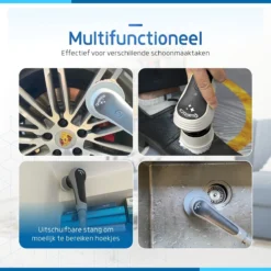 Qualitics Elektrische Schoonmaakborstel - Roterende Polijstmachine - Schrobborstel - Poetsmachine - Vloerreiniger Met 10 Opzetstukken -Schoonmaakartikelen Winkel 1200x1200 138