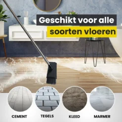 Schrobbezem Zwart Luiwagen Met Steel 120cm - Tuinbezem Straatbezem - Schoonmaak Schrobber Kunststof Harde Bezem - Schrobborstel En Schuurborstel -Schoonmaakartikelen Winkel 1200x1200 154