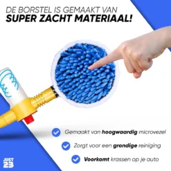 JUST23 Telescopische Autowasborstel – Schrobber Met Steel – Velgenborstel - Autowasset Met Zeep - Roterende Schoonmaakborstel - Multifunctionele Wasborstel -Schoonmaakartikelen Winkel 1200x1200 16