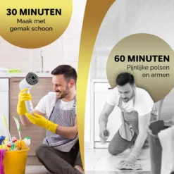 MostEssential Premium Elektrische Schoonmaakborstel 2023 Model – Elektrische Schrobber - Schrobborstel - Poetsmachine – Voor Badkamer Of Keuken - Inclusief 4 Borstelkoppen 14 MostEssential Premium Elektrische Schoonmaakborstel 2023 Model – Elektrische Schrobber - Schrobborstel - Poetsmachine – Voor Badkamer Of Keuken - Inclusief 4 Borstelkoppen -Schoonmaakartikelen Winkel 1200x1200 173