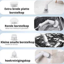Elektrische Scrubber - Veelzijdige Schrobborstel - Elektrische Schoonmaakborstel - Binnen En Buiten Schoonmaken -Schoonmaakartikelen Winkel 1200x1200 184