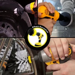 Kibani 3 Delige Borstelset Voor Boormachine - Wit - Voor Wielen, Tapijt En Bekleding - Schrobborstel – Boorborstel – Schuurborstel - Borstel Boormachine – Schoonmaakborstel – Reinigingsborstel – Tapijtreiniger - Borstelset -Schoonmaakartikelen Winkel 1200x1200 197