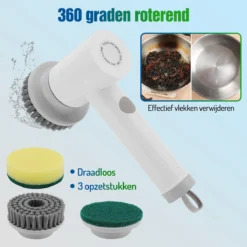 Elektrische Schoonmaakborstel - Schrobborstel - Handborstel - Schuurborstel - Schrobber - Badkamer - Toilet - Keuken -Schoonmaakartikelen Winkel 1200x1200 214