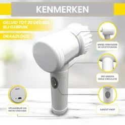 Lenga Elektrische Schoonmaakborstel - 5 In 1 Borstel - Oplaadbaar - Wasborstel - Schoonmaakmiddelen - Schrobborstels 10 Lenga Elektrische Schoonmaakborstel - 5 In 1 Borstel - Oplaadbaar - Wasborstel - Schoonmaakmiddelen - Schrobborstels -Schoonmaakartikelen Winkel 1200x1200 219