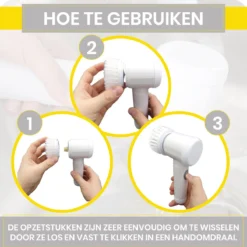 Lenga Elektrische Schoonmaakborstel - 5 In 1 Borstel - Oplaadbaar - Wasborstel - Schoonmaakmiddelen - Schrobborstels 12 Lenga Elektrische Schoonmaakborstel - 5 In 1 Borstel - Oplaadbaar - Wasborstel - Schoonmaakmiddelen - Schrobborstels -Schoonmaakartikelen Winkel 1200x1200 220