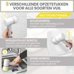 Lenga Elektrische Schoonmaakborstel - 5 In 1 Borstel - Oplaadbaar - Wasborstel - Schoonmaakmiddelen - Schrobborstels 13 Lenga Elektrische Schoonmaakborstel - 5 In 1 Borstel - Oplaadbaar - Wasborstel - Schoonmaakmiddelen - Schrobborstels -Schoonmaakartikelen Winkel 1200x1200 221