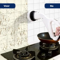 B-care Elektrische Schoonmaakborstel - 4 Opzetstukken - Wasborstel - Poetsmachine - Schrobborstel - Handborstel - Werkborstel - Schrobber - Boorborstel - Schoonmaakmiddelen - Reinigingsborstel -Schoonmaakartikelen Winkel 1200x1200 238