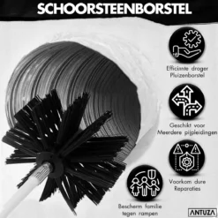 Antuza | Schoorsteenveegset | Schoorsteenreiniger | Schoorsteen Borstel | 9 Meter 10 Antuza | Schoorsteenveegset | Schoorsteenreiniger | Schoorsteen Borstel | 9 Meter -Schoonmaakartikelen Winkel 1200x1200 242