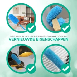 WITTS Telescopische Plumeau Met Telescoopsteel - 60 Tot 140 Cm - Uitschuifbaar - Blauw -Schoonmaakartikelen Winkel 1200x1200 295